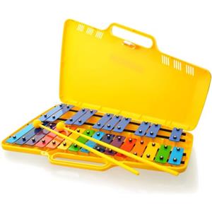 Deep GLOCKENPELLE CARRELLO METALOFONO XILOFONO FOREST AG25N3 CROMATICO, 25 TASTI COLORI CON ASTUCCIO E MAZAS - ROCKMUSIC ITALIA