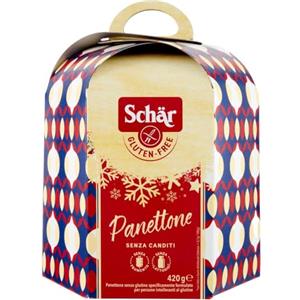 CAIYA Schar Panettone Originale Senza Canditi, Senza Glutine e Lattosio (Gluten e Lactose Free) 420g (ed. 2024)
