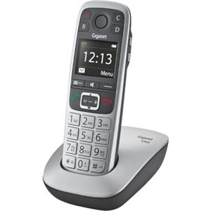 Gigaset E560 - Telefono DECT - Tasti Grandi - Numeri sul Display Grandi - Tastiera Illuminata - Suonerie e Audio Potenziato - Tasto SOS, Grigio [Versione Italiana]