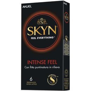 Akuel - Preservativi skyn intense feel 6 pezzi - Grande Stimolazione e Piacere