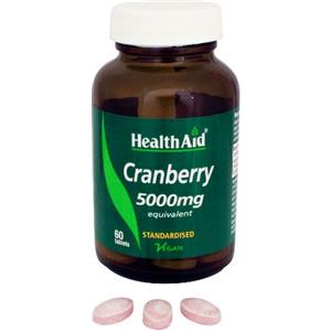 HEALTHAID Mirtillo Rosso Cranberry 60 Compresse - Integratore per la salute delle vie urinarie