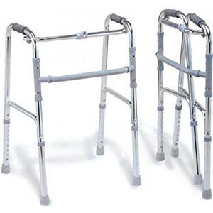 GIMA 27722 Lightweight Pieghevole Rollator pieghevole, Aiuto per la mobilità per anziani e disabili