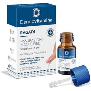 PASQUALI Dermovitamina Ragadi Gel Mani e Piedi 7 ml - Cicatrizzante con Effetto Barriera