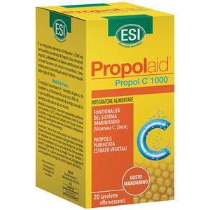 ESI Propolaid Propol C 1000 mg - Integratore Alimentare in Tavolette Effervescenti al Mandarino per il Sistema Immunitario