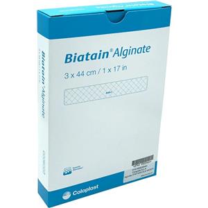 COLOPLAST BIATAIN ALGINATE Medicazione in Alginato di Calcio e Carbossimetilcellulosa 3x44 cm - Confezione da 6 Pezzi