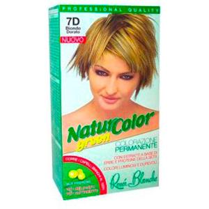 Renée Blanche Natur Color 7D - Colorazione Permanente Biondo Dorato con Estratti Naturali e Pettine Applicatore