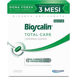 Giuliani Bioscalin Total Care - Integratore Alimentare per Capelli, Pelle e Unghie con Zinco, Niacina e Vitamina D3 - 90 Compresse