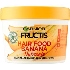 Garnier Maschera Nutriente Fructis Hair Food, 3in1, Capelli Secchi, Banana