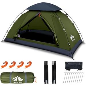 Night Cat Tenda Da Campeggio Per 1 Posto: Montaggio Rapido Tende Impermeabile Per Trekking