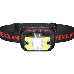 Winzwon Lampada Frontale LED, USB Ricaricabile Torcia Frontale con 8 Modalità di Illuminazione, Luce da Testa Impermeabile Luce Frontale Adatto a Bambini e Adulti,Pesca,Corsa