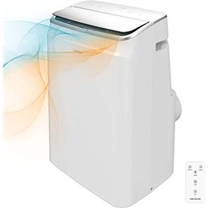 Cecotec Condizionatore Portatile con Telecomando e Pompa di Calore ForceClima 12600 Heating. 12000 BTU, Display LED, 5 modalità, Deumidificazione, Copertura 28 m2