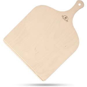 Leo and Gio Pala Per Pizza Corta 35 x 45 Pala Pizza In Legno Tagliere Paletta Per Pizza Pane Da Cucina Accessori Pala Compatibile Con Frono G3 Ferarri Ariete Smeg
