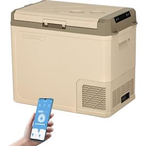 Alpicool GE50 50L Frigoriferi Portatile Elettrico Frigorifero per Auto Congelatore 12V 24V DC/AC Mini Frigo per Viaggio, Picnic, Campeggio Uso Esterno, da -20℃ a 20℃