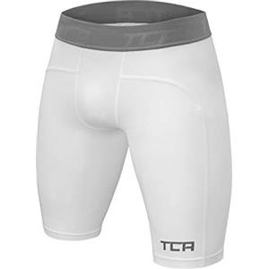TCA PRO Performance Compression Pantaloncini da Bambino Base Layer Termico - Grigio, XL Ragazzi (12-14 Anni)