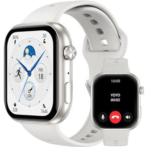 HONOR CHOICE Watch 2i, Bluetooth Calling Smart Watch, AMOLED da 1,85 pollici,14 Giorni di Standy, Spo2, 1ATM, IP68, Compatibile con Android e iOS, Bianco