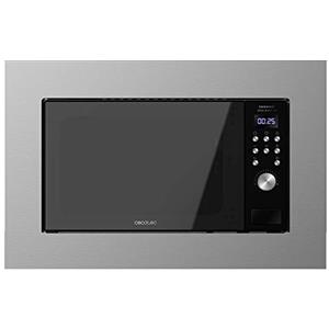 Cecotec Forno a Microonde Digital Grandheat 2000 in acciaio incorporato. 700W, integrabile, 20L, griglia, 9 funzioni preconfigurate, avvio rapido, acciaio e design nero
