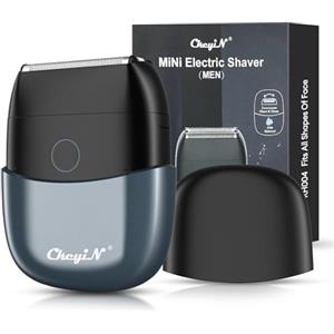 CkeyiN Rasoio Elettrico Barba, Rasoio a lamina Compatto e Portatile, Rifinitore di Precisione Senza Fili Ideale per I Viaggi, Rasatura flessibile, Duratura e Definita, Toelettatura