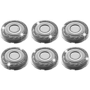 QCKRTAU Testina Di Ricambio SH91, Compatibile Con Philips Norelco, Rasoio Elettrico Serie 9000 (S9xxx) S9985, S9987, SP981X, SP9820, SP986X, SP9861, SP9863(6 pcs)