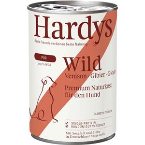 Hardys Pure Cibo Umido per Cani - Selvaggina 72% Carne, Senza Cereali, 400 g