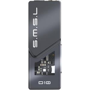 IS.M.S.LI S.M.S.L D10 Amplificatore per cuffie USB Potrable Dac con uscite audio da 3,5mm e 4,4mm bilanciate Doppio mini amplificatore audio Supporto 500mw 16Ω DSD256 Hi-Res Earphone Amp (Grigio)