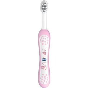 CHICCO Spazzolino Primi Denti Rosa 6-36 Mesi - Igiene Orale Sicura per Bambini