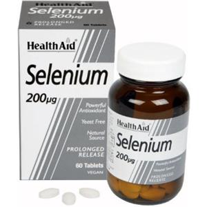 HEALTHAID Selenio 200ug - Integratore alimentare in compresse, 60 unità, supporta il sistema immunitario e la salute di capelli e unghie
