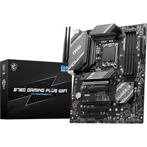 MSI B760 Gaming Plus WiFi Scheda madre ATX - Supporta Intel 12° & 13° Gen, LGA 1700 - DDR5 Memory Boost 6800+MHz/OC, 2 x PCIe 4.0 x16, 2 x M.2 Gen4, LAN 2.5G
