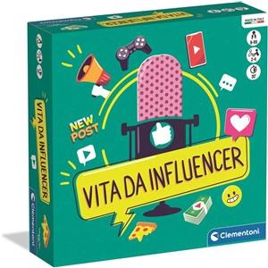 Clementoni Vita da Influencer - Gioco da Tavolo Strategico per 2-4 Giocatori, Sfide Social tra Post e Like, Made in Italy