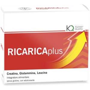 Unifarco Ricarica Plus - Integratore Alimentare con Creatina, Glutammina e Leucina in 20 Bustine