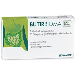 Unifarco SpA Butirbioma - Integratore alimentare 30 compresse a base di Butirrato di sodio per il benessere intestinale