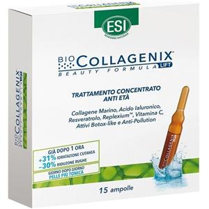 ESI Biocollagenix - Trattamento Anti-Età in 15 Ampolle da 1,8 ml con Collagene Marino e Acido Ialuronico