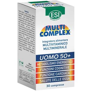 ESI Esi Multicomplex Uomo 50 - Integratore con 12 Vitamine e 10 Minerali per Uomini oltre i 50 Anni - 30 Compresse