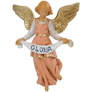 Fontanini Statuine Presepe: Angelo Gloria Rosa 12 cm 13