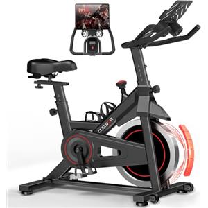 CURSOR FITNESS CURSOR Cyclette da Casa, Cyclette Professionale Silenziosa con Resistenza Regolabile, Manubrio e Sella Regolabili, Display LCD, Selle Traspiranti, Ciclette per Allenamento Cardio