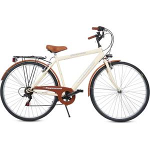 MADICKS Bicicletta Uomo da Passeggio Olanda Trekking City bike Misura 28 Bici da città Vintage retrò Beige Con Cambio