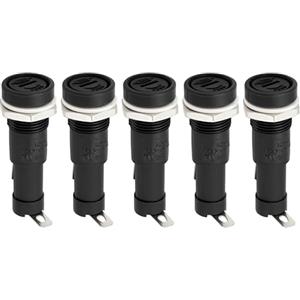 VGOL 5 portafusibili per montaggio a pannello, compatibile con fusibili da 6,3 x 30 mm, 15 A 250 V AC, presa portafusibili per apparecchiature di sicurezza, elettrodomestici Smart Home