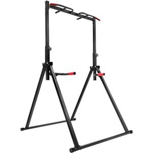 Zalydala Asta per trazioni autoportante, asta per trazioni climatiche, portata 200 kg, altezza regolabile 1,75 - 2,3 m, con barre a scomparsa, pieghevole, salvaspazio, Power Rack for Home Gym | Allenamento di