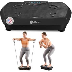 LifePro Pedana vibrante Lifepro con punti di agopuntura magnetici - Piattaforma vibrante per tutto il corpo per principianti e recupero - Ideale per il drenaggio linfatico e la tonificazione muscolare
