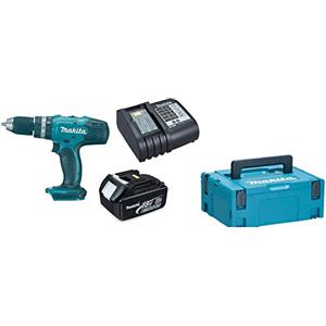 Makita DHP453SF DHP453 LXT 18V Combi Drill con batteria 3Ah BL1830 DC18SD Caricabatterie e custodia