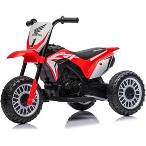 Mondial Toys Moto Elettrica per bambini Triciclo Mini Cross Honda CRF450L Trimoto da Cross 6 Volt con Suoni integrati Rosso