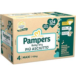 Pampers penta baby dry taglia 4 da 124 pannolini
