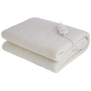 Bimar SCL11A Scaldaletto Singolo Termico Pisolo, 1 Piazza 150x80cm, Coperta elettrica in Tessuto Lana Sintetica. Riscaldamento Rapido 3 Livelli di Temperatura, Protezione da Surriscaldamento