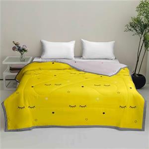 Odot Trapunta Estiva Letto Singolo Matrimoniale Una Piazza e Mezza, Moderno Trapunta Leggera Matrimoniale Piumino Estivo Traspirante e Morbido Coperta Copriletto Trapuntato (Giallo,120x150cm)