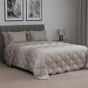 Dorian Home, Trapunta Invernale Matrimoniale in Cotone, Piumone Matrimoniale Double Face, Trapunta Matrimoniale Invernale 270x270 cm Made in Italy (Drops Beige, Singolo 170x270 cm)