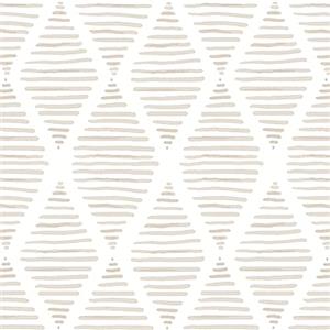 Okydoky Carta da parati moderna a righe da rimuovere e incollare, beige e bianco, 44 cm x 300 cm, carta da parati geometrica autoadesiva, carta da parati decorativa rimovibile, 8202-beige-3.DE