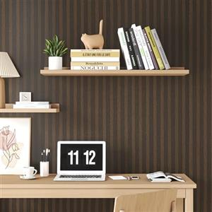 FunStick Carta da Parati Adesiva Effetto Listelli Marrone - Lavabile, Pannelli Decorativi per Pareti e Mobili Legno - Camera da Letto e Cucina - 40CM×2M