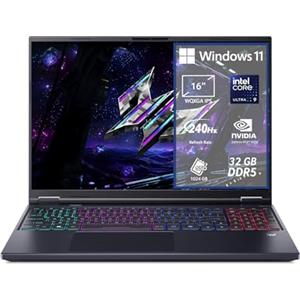 acer Predator Helios Neo 16 AI PHN16-73-91XB Notebook Gaming, NVIDIA GeForce RTX 5070 8 GB GDDR7, Intel Core Ultra 9 275HX, RAM 32 GB DDR5, 1 TB SSD, Display 16 WQXGA 240 Hz DDS, Windows 11 Home