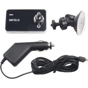 BlissfulAbode DVR Dash Cam 1080P Dual Lens Telecamere anteriori e posteriori, rilevazione di movimento, registrazione in loop, blocco sensore G, con luci, porte USB/AV, supporta scheda TF