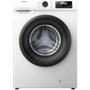Hisense WF1Q9041BW - Lavatrice con funzione vapore, 9 kg, 1400 giri/min, 15 programmi, programma anti-allergie, lavaggio per neonati, autolavaggio, QuickWash 15 min/piumino/Eco 40-60 °C/Power 49/EEK: