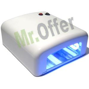 Fornetto unghie con lampada UV 36W, forno per la ricostruzione unghie con timer elettronico e 4 bulbi da 9W inclusi, fornetti con lampade UV professionali nail art ideali per lavori di manicure e pedicure